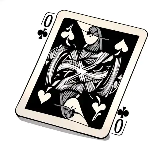 Playing Card Design Featuring