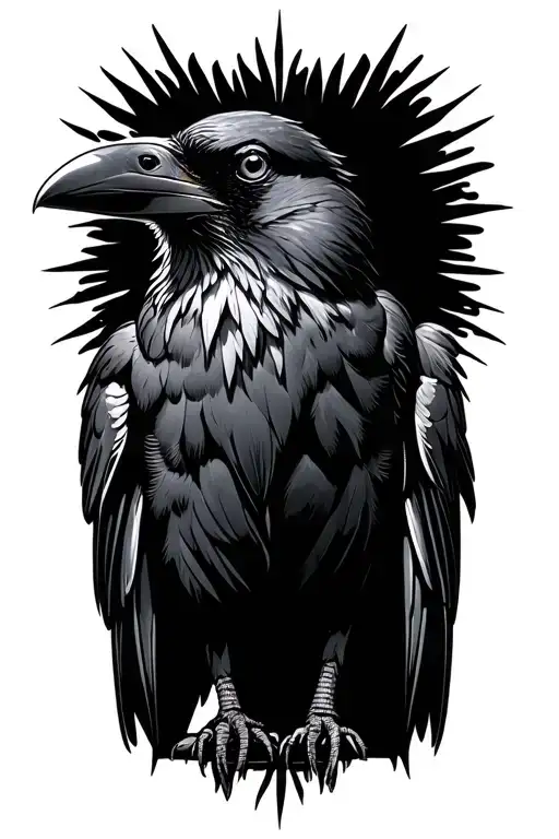 Raven Perched