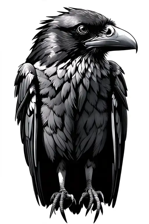 Raven Perched