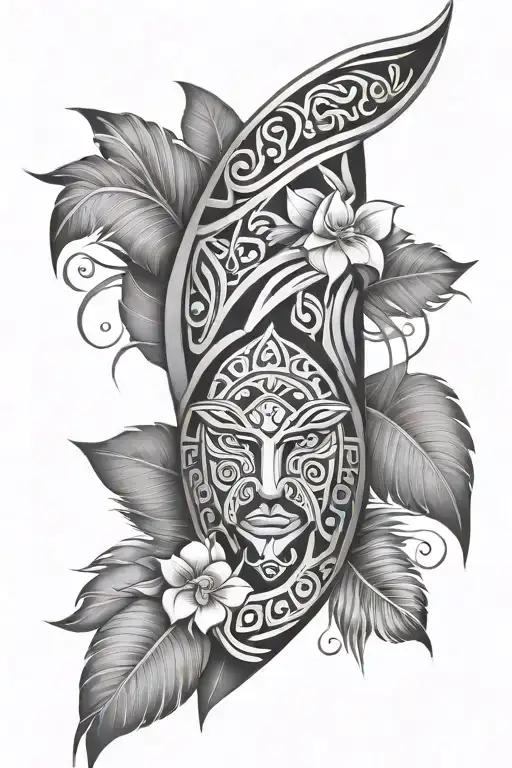 Polynesian Top Sleeve