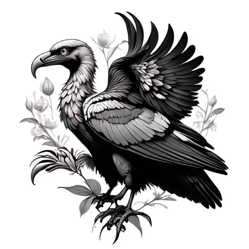 Vulture Flower Intertwined