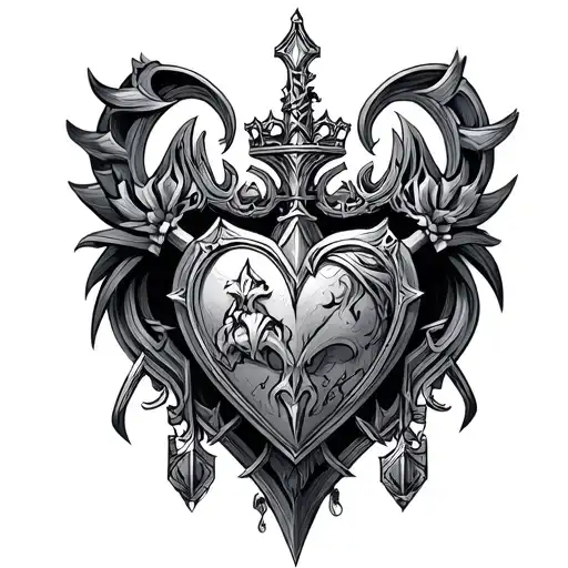 Kingdom Hearts Themed Tattoo For Dad And Sons