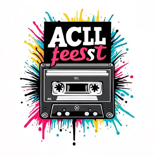 Mixtape With The Word Aclfest On It Where Acl Is Multicolored And Fest Is In Black