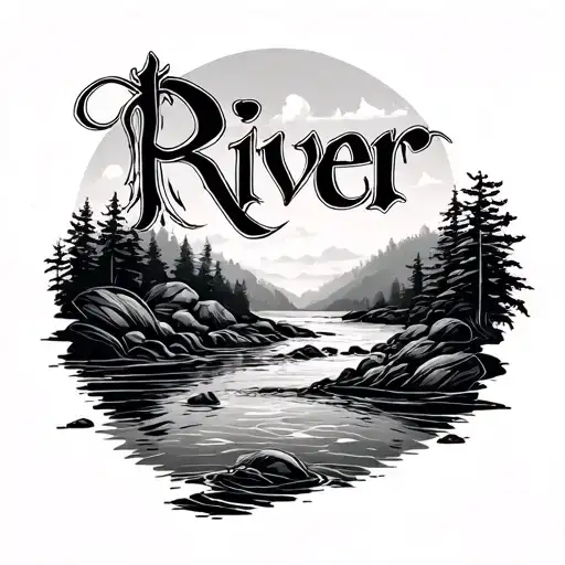 The Name River As A Flowing River