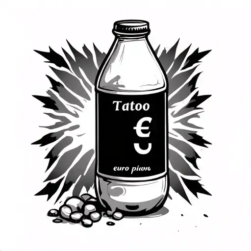 Milk Bottle With Euro Label