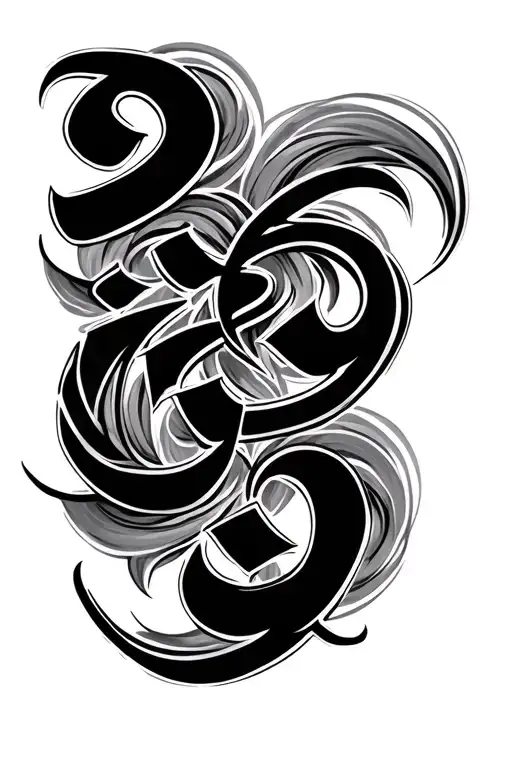 Tamil Script Flowing