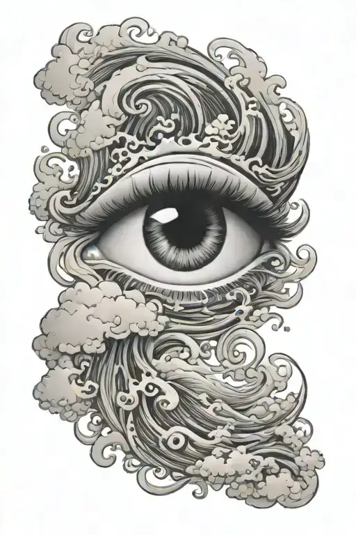 308 Clouds Waves Eye
