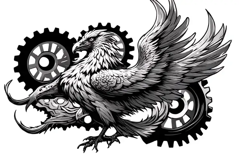 Phoenix Rising Out Of Gears