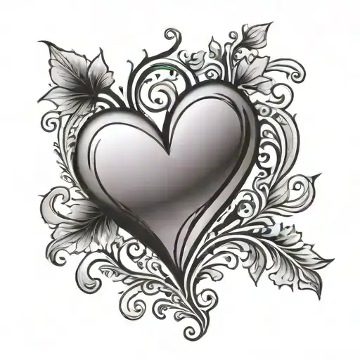 Heart With The Name Mauve