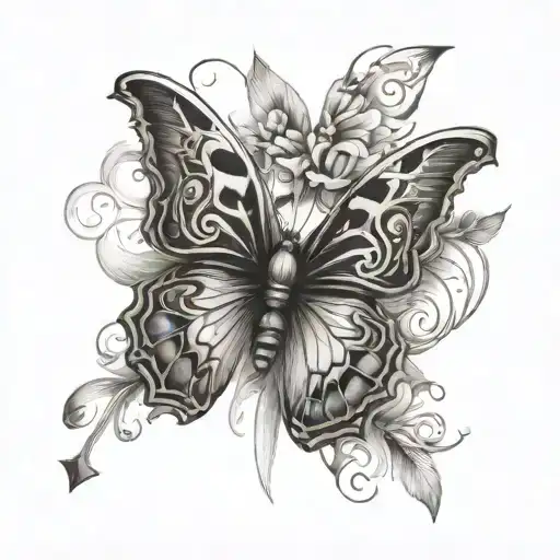 Butterfly And Cross