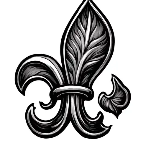Tree In The Shape Of A Fleur De Lis