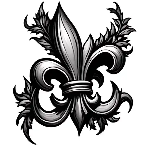 Tree In The Shape Of A Fleur De Lis