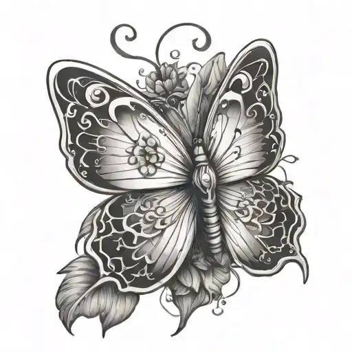 Butterfly And Cross