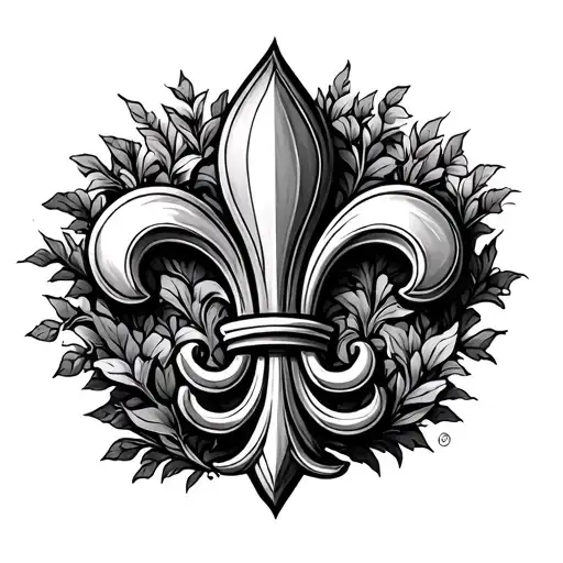 Tree In The Shape Of A Fleur De Lis