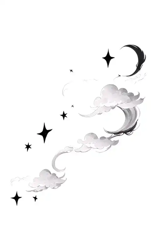 Filler Japanese Clouds And Wind Stars