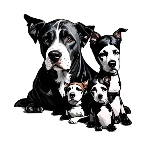 Leon With His 4 Family
