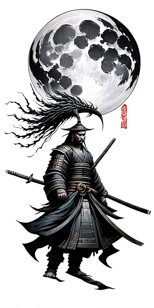 Samurai Moon Surrounded