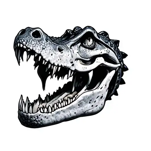 Alligator Skull Rotting