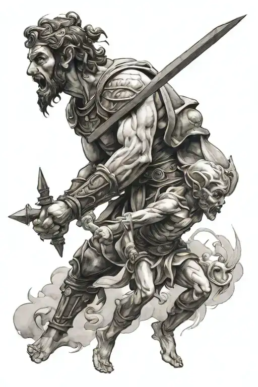 David Versus Goliath Facing