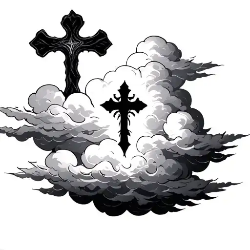 Clouds With Cross