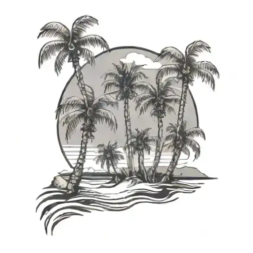 San Diego Beach Palm Trees