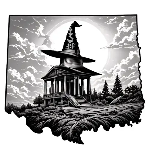 State Of Oklahoma Shadowed By Witches Covenant