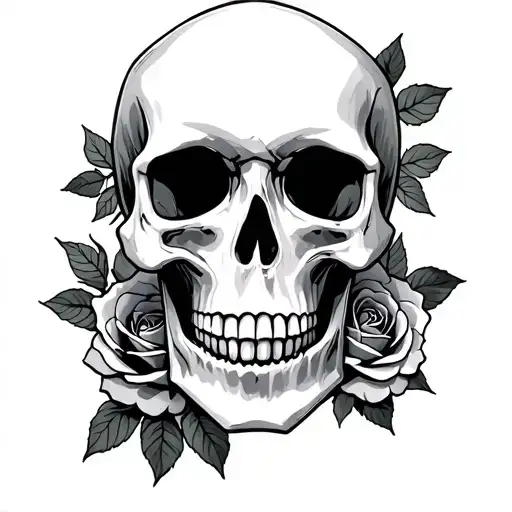 Skull And Roses