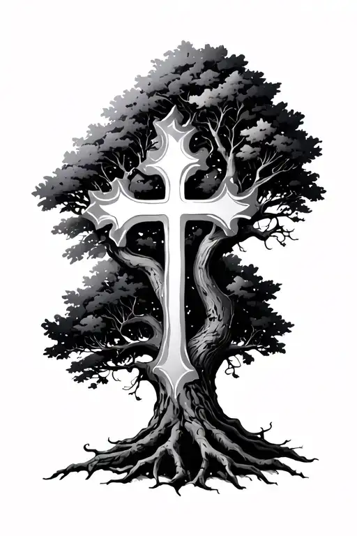 Tree And Cross