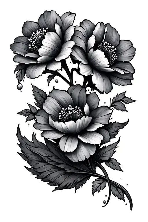 Flowers Wrapping Tail