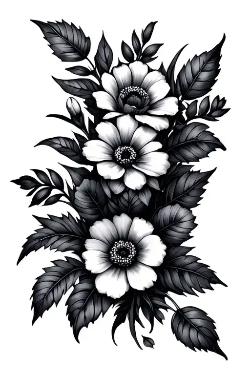 October Flowers Wrapped
