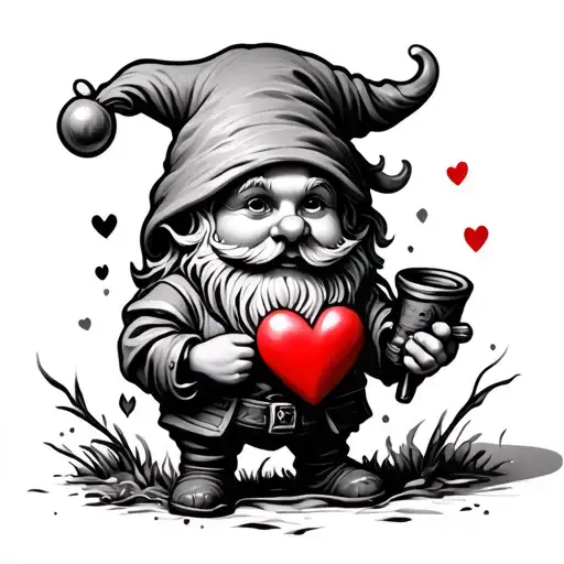 Very Small Gnome With A Heart