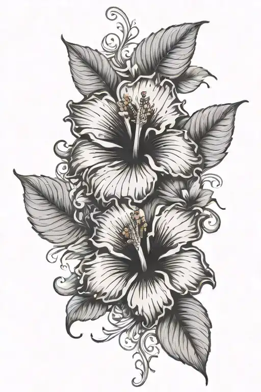 A Mean Look With Hibiscus