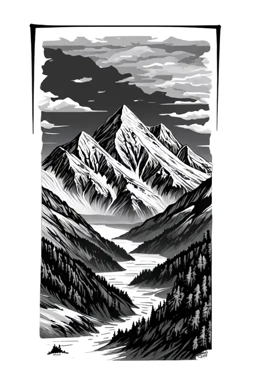 Mountains Full Sleeve