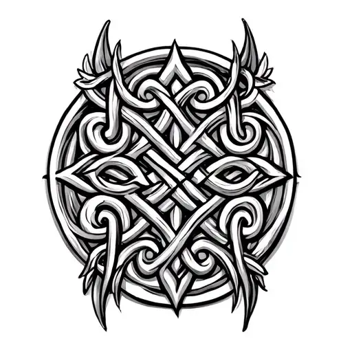 A Celtic Knotwork Qustion Mark
