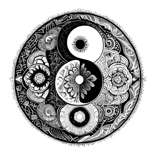 Mandala Yin Yang Symbol Incorporated