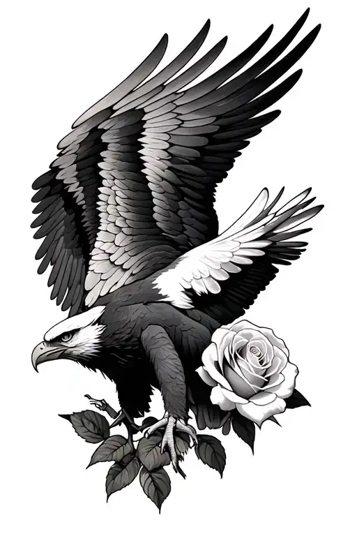 Eagle Wings Spread Rose