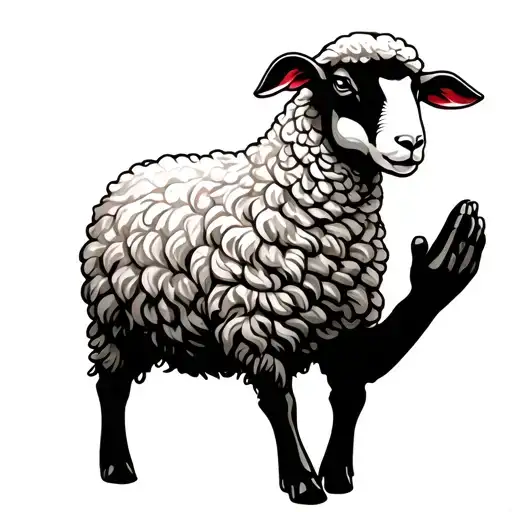 Sheep Praying
