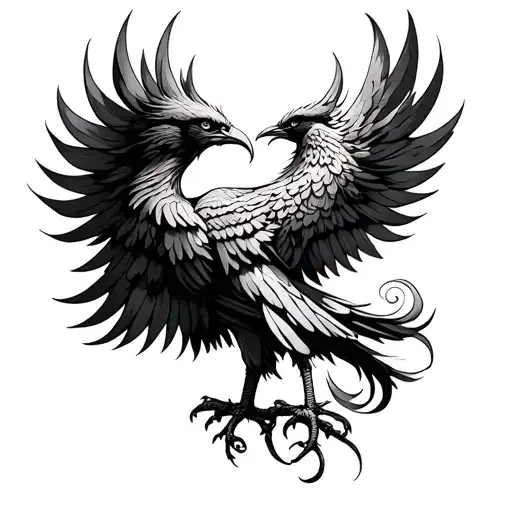 Phoenix And Virgo Symbol