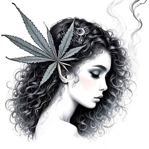 Ethereal Fairy Smoking Weed