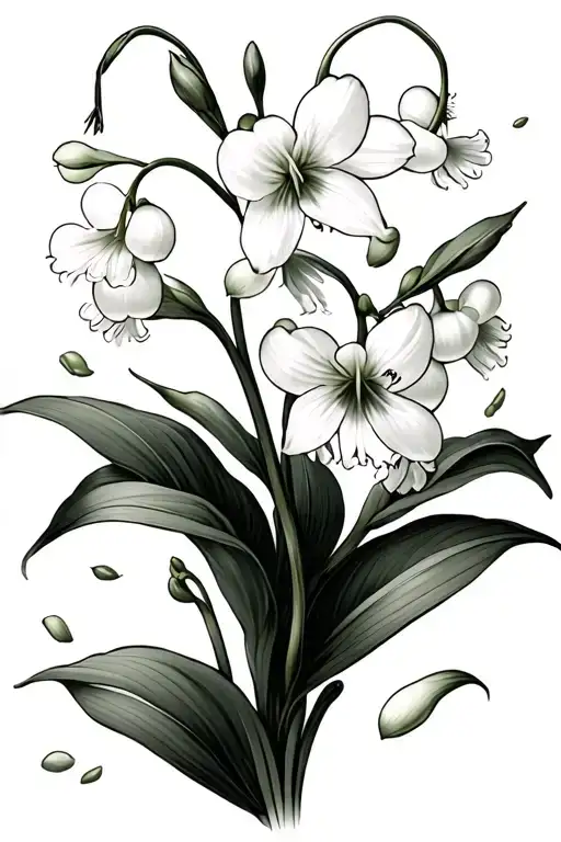 Lilly Of The Valley With Some Peddles Falling Off