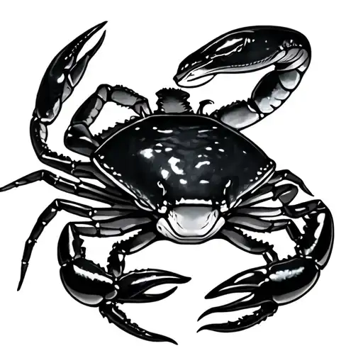 Black Mamba Peliating With Crab With Number 18