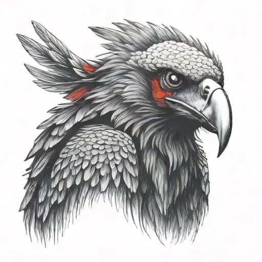 Vulture Red Eyes Looking