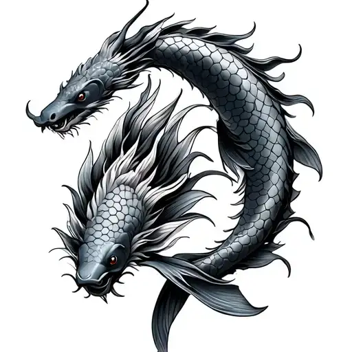 Dragon Koi Fish