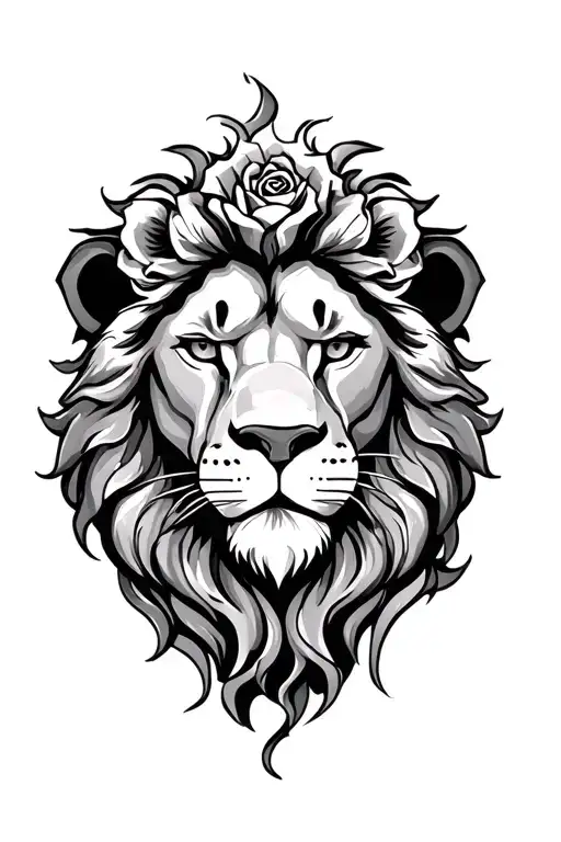 Rose Lion Head