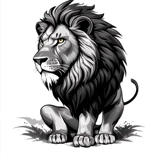 Lion Tatto Design