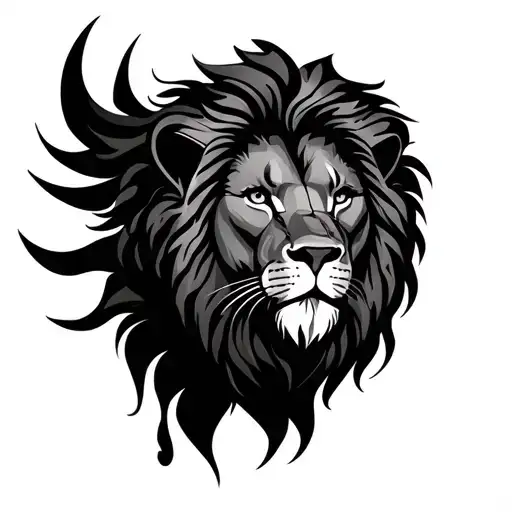 Lion Tatto Design In The Background
