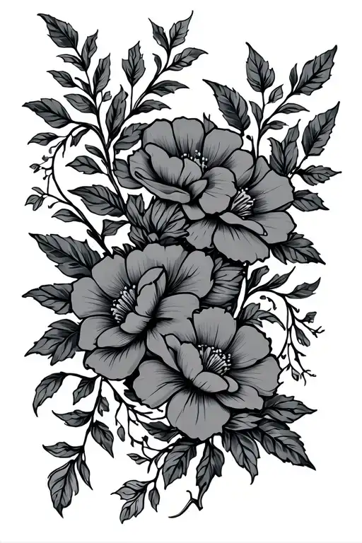 Vines And Flowers