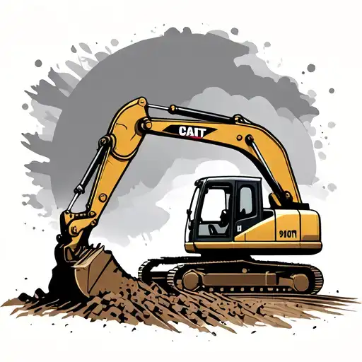 Excavator Digging