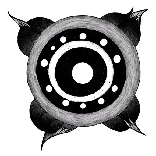 Circle With 9 Dots Completing It