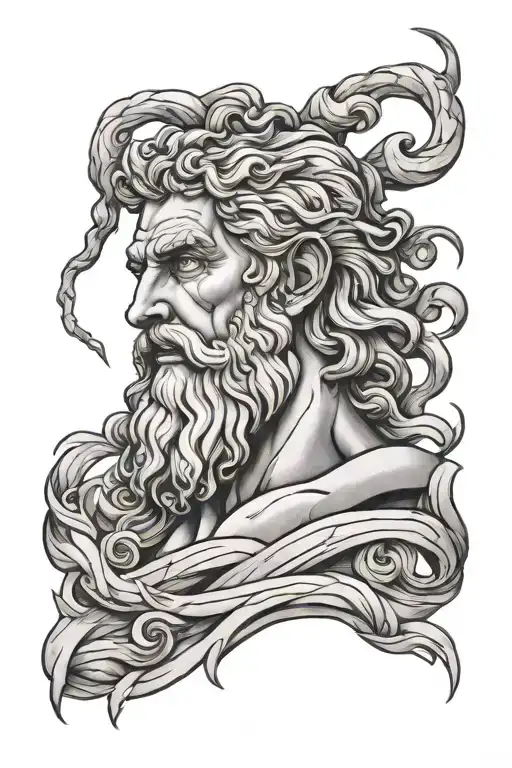 Zeus With Lightning